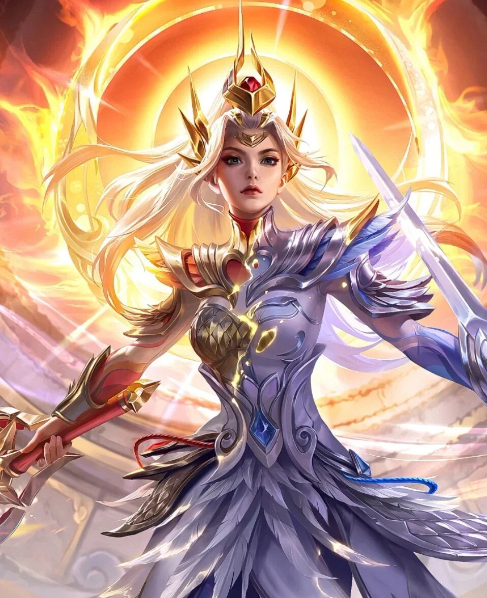 王者荣耀 花木兰九霄神辉cos 3d道具