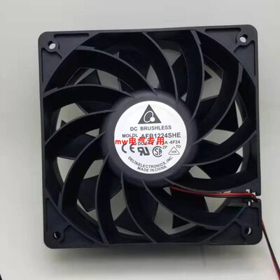 AFB1224SHE  变频器散热风扇 12CM 12038 24V 0.75A轴流风扇