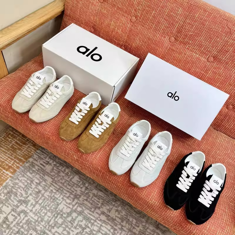 正品Alo yoga Runner款智秀同款男女德训鞋复古休闲鞋阿甘运动鞋
