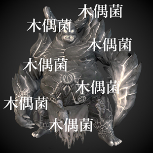 非实物C583 游戏怪物巨魔巨怪骨骼绑定带动作文件 c4d fbx格式