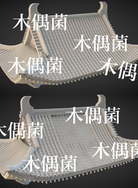 3dmax c4d fbx obj格式古代古风建筑屋檐屋顶房顶文件 非实物C602