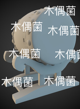 3dmax c4d fbx obj格式古代古风大鼓模型文件 非实物C855