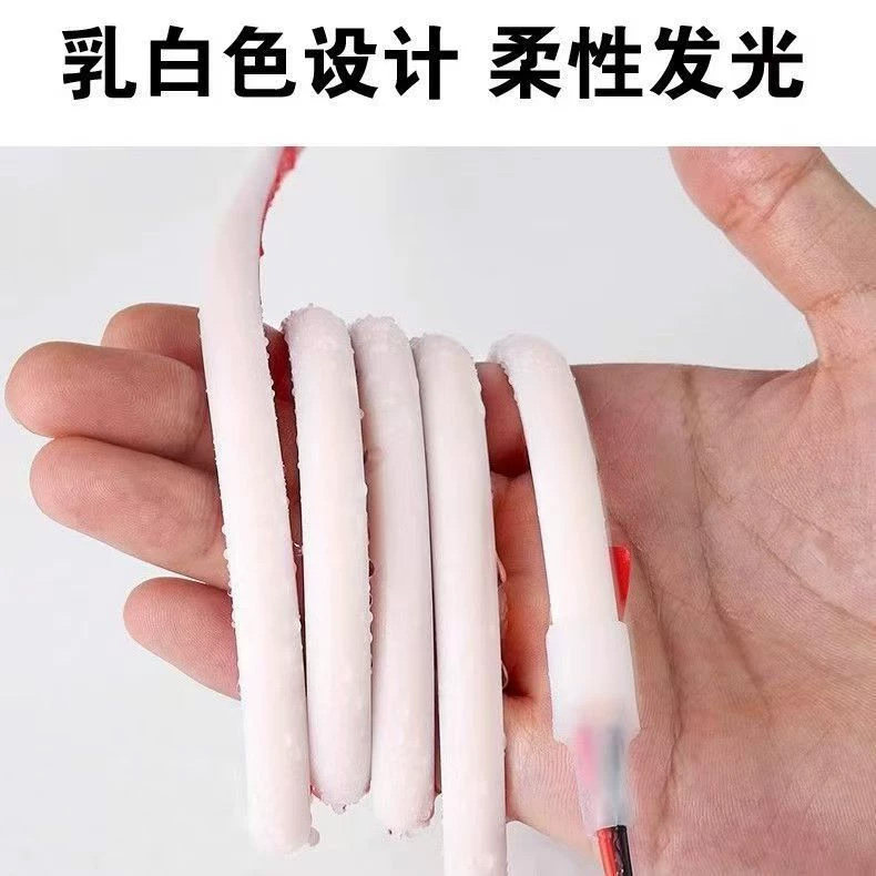 低压12V水下户外防水led灯带亮化24V鱼缸鱼池水下专用COB灯带实心图片