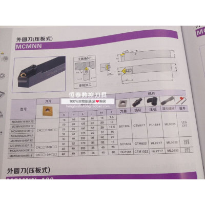 MCMNN2020K12 16 25 32外圆车刀 M型 50度主偏角 数控车刀 MCMNN