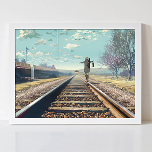 云之彼端约定的地方 新海诚 动漫周边 海报挂画挂件 送男生女生