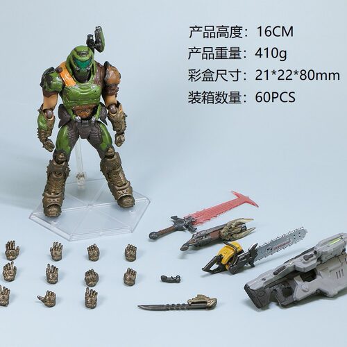 外贸热推款SP-140毁灭战士永恒恶魔猎杀者 可动手办模型摆件 礼物