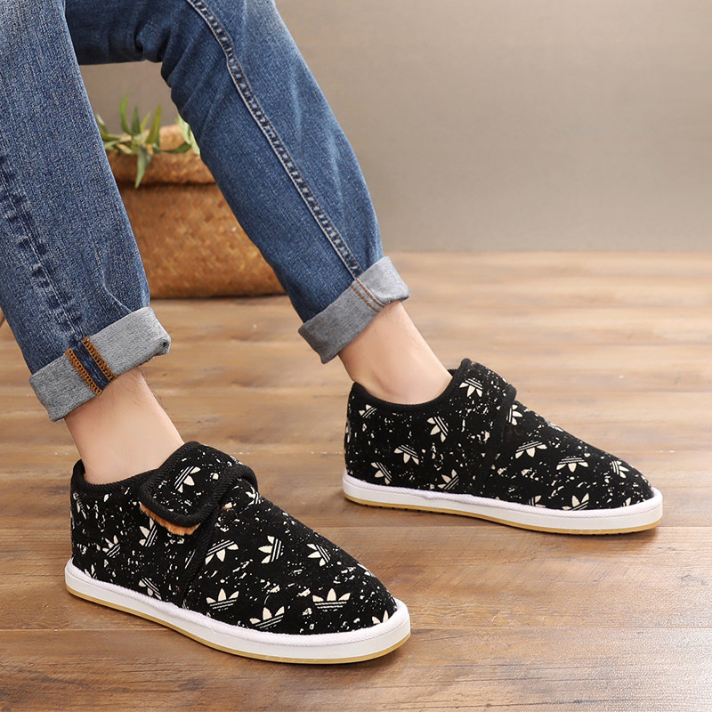 休闲情侣防滑棉鞋男冬季保暖加绒加厚老北京居家手工室外防寒布鞋,流行男鞋,布鞋,淘宝优惠券,粉丝福利购,淘宝优惠卷