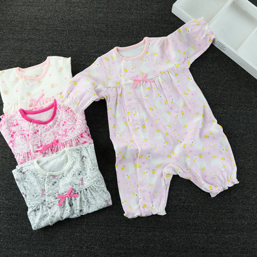 出口日本原单夏季超薄婴儿连体衣