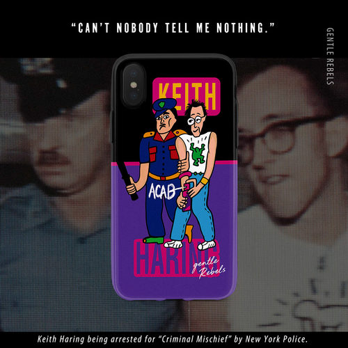 GENTLE REBELS恶搞keithharing凯斯哈林潮牌苹果iphonexsXR手机壳
