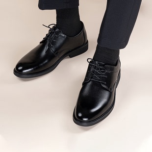公务员面试皮鞋 真皮商务皮鞋 春款 男士 子精品皮鞋 年轻款 鞋 皮鞋