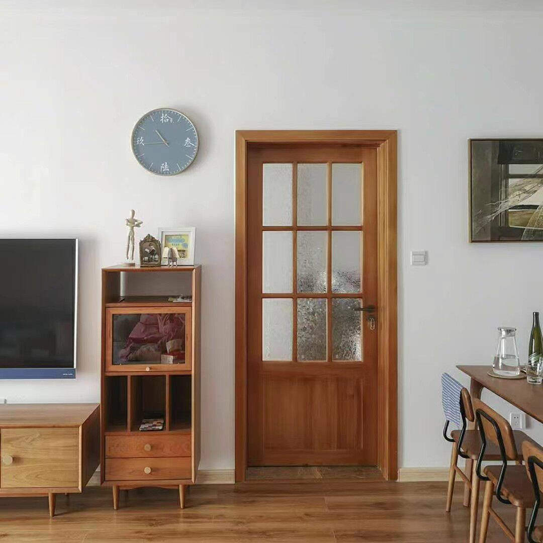 定制实木门复古双开店铺大门田园原木门服装店酒吧咖啡厅民宿木门