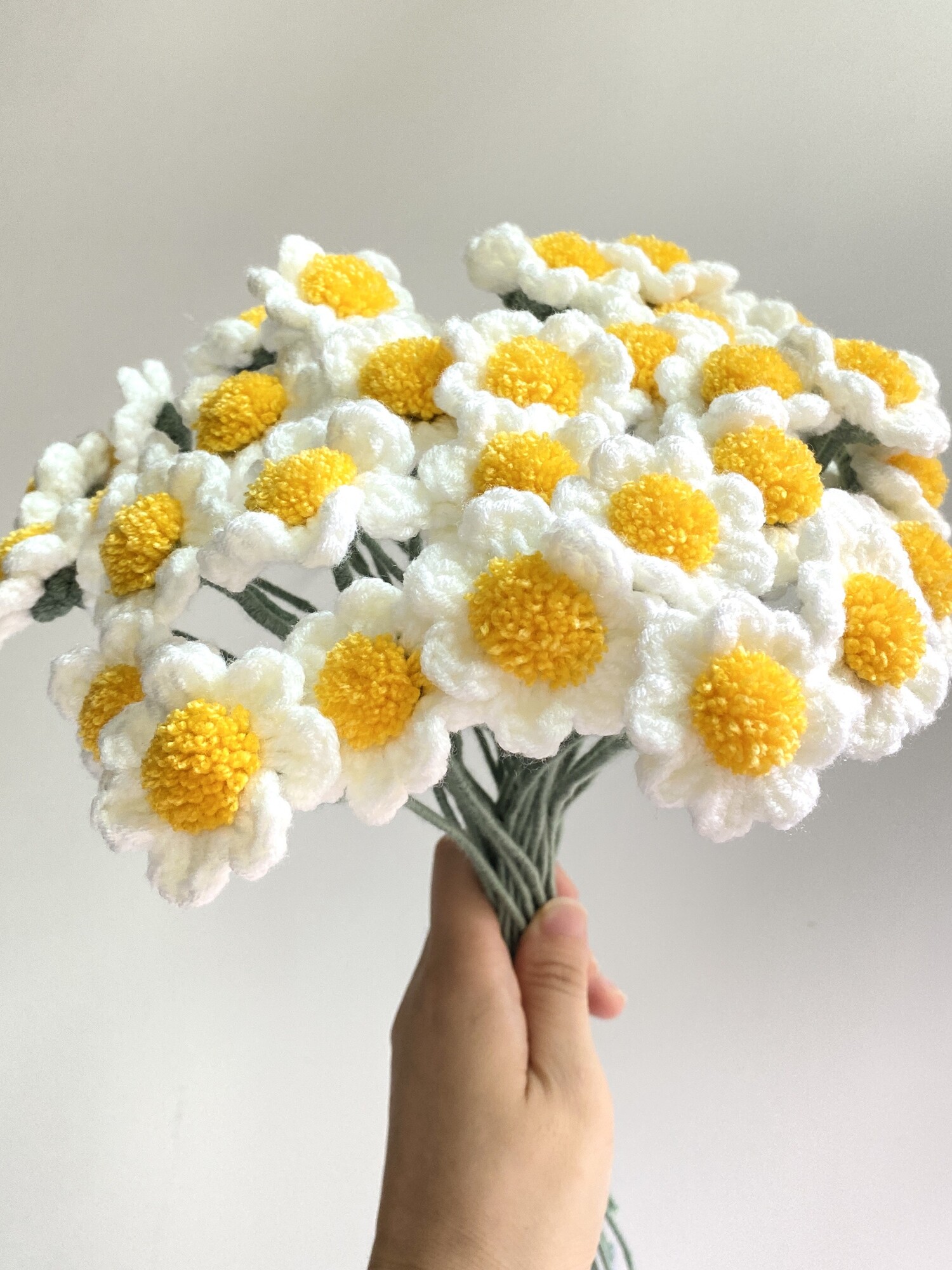 GONGBO HANDMADE CHAMOMILE BOUQUET DIY CROCHET WOOL MATERIAL PACK ARTIFICIAL FLOWER NOVICE HOMEMADE GIFTS