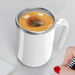 温差动能全自动搅拌杯不用电池免电磁力旋转懒人网红降温咖啡杯