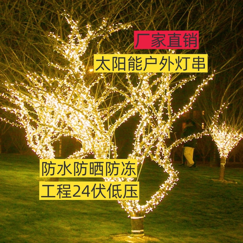 led灯串太阳能彩灯氛围灯小彩灯闪灯低压满天星装饰户外防水