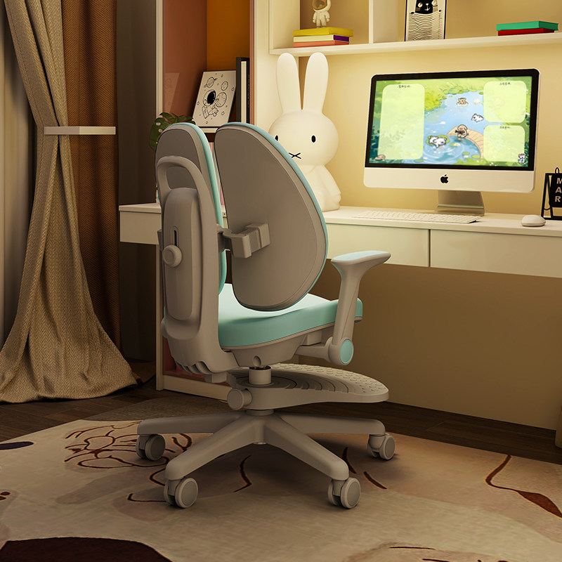igrow爱果乐儿童学习椅小学生家用矫正坐姿写字椅子调节书桌座椅