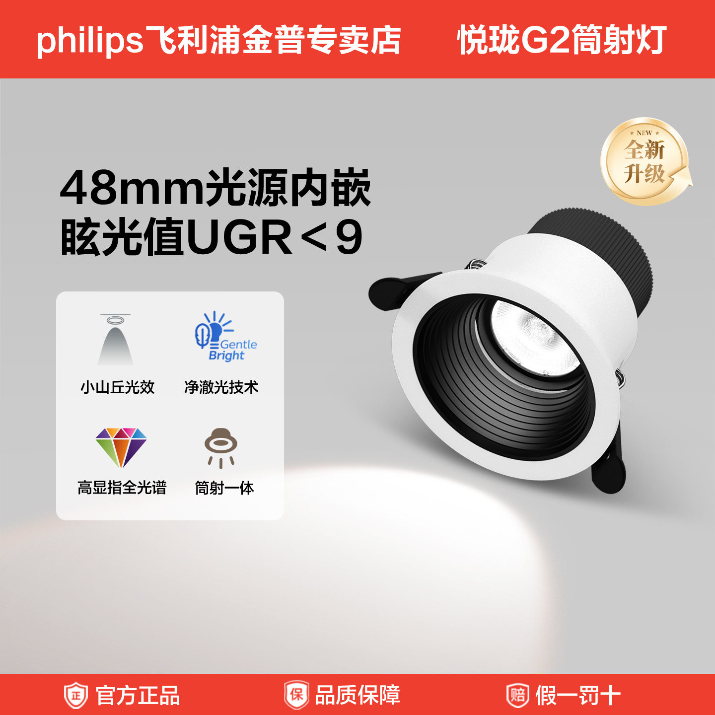 飞利浦嵌入式LED客厅卧室射灯