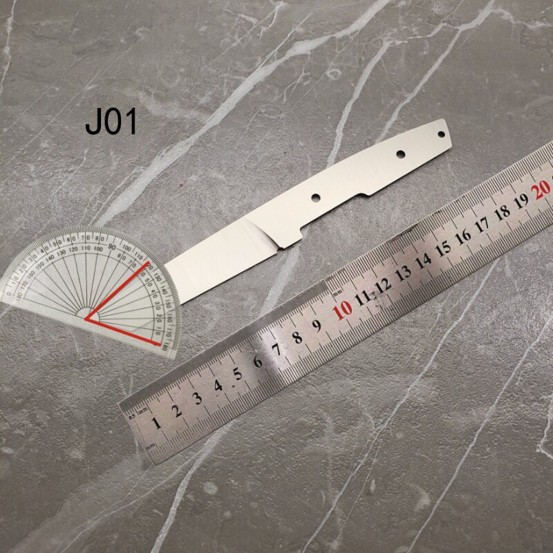 锻打加硬不锈钢 小极武半成品刀胚 j01 - 实物图