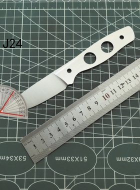 锻打加硬不锈钢 半成品刀胚 j24
