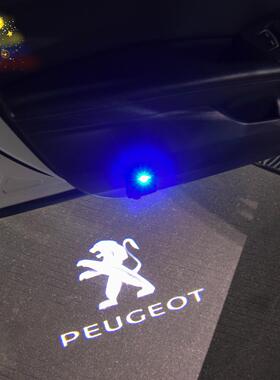 车载好物标致5008 4008 508408充电无线迎宾灯车门投影氛围灯感应