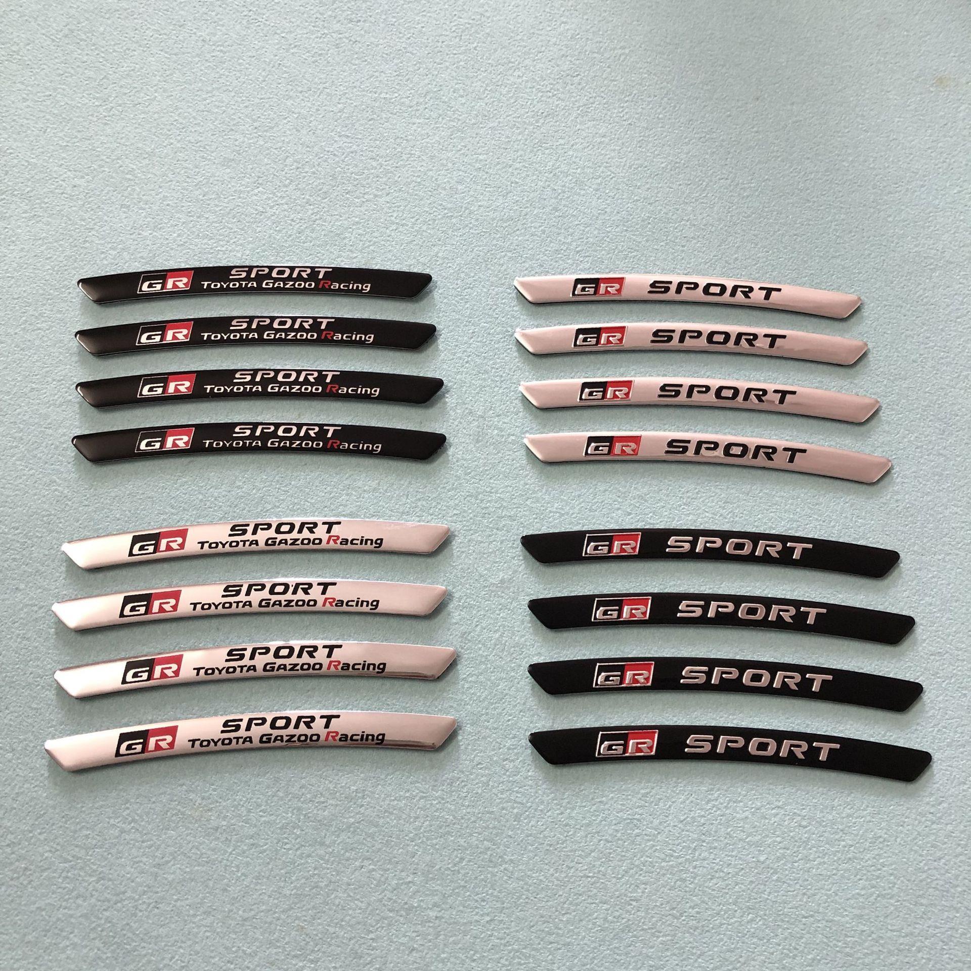 GR轮眉贴标 适用丰田GR SPORT轮毂装饰贴标 轮胎金属侧贴