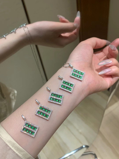 算盘一响黄金万两S925纯银天然危料翡翠吊坠项链新中式国风首饰