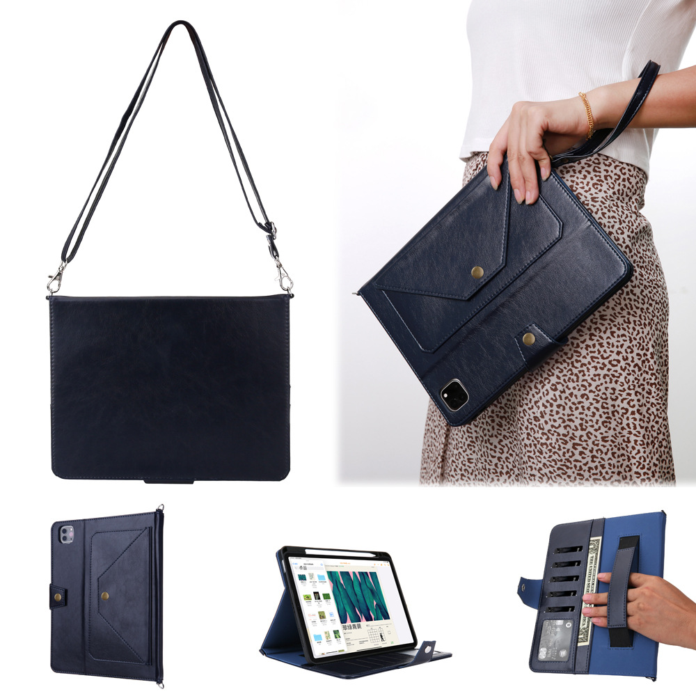 适用iPad Pro 11 inch 2021 leather case wallet flip cover皮套