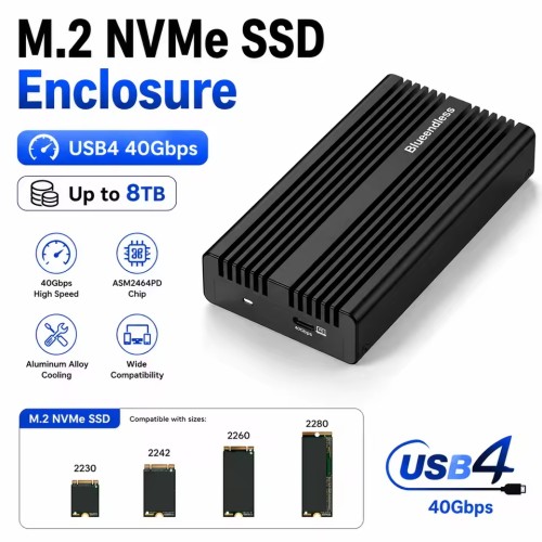 M.2NVMeSSDEnclosureUSB4