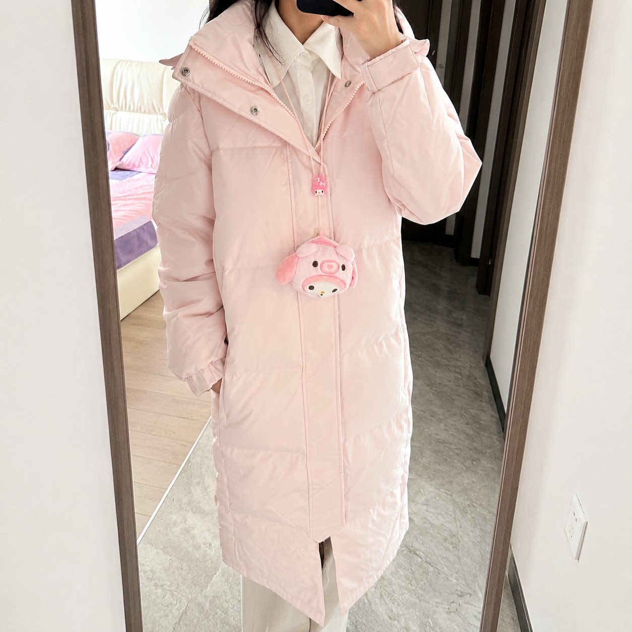 中戏长款羽绒服女2026新款冬季长过膝东北加厚白鸭绒艺考学生冬装