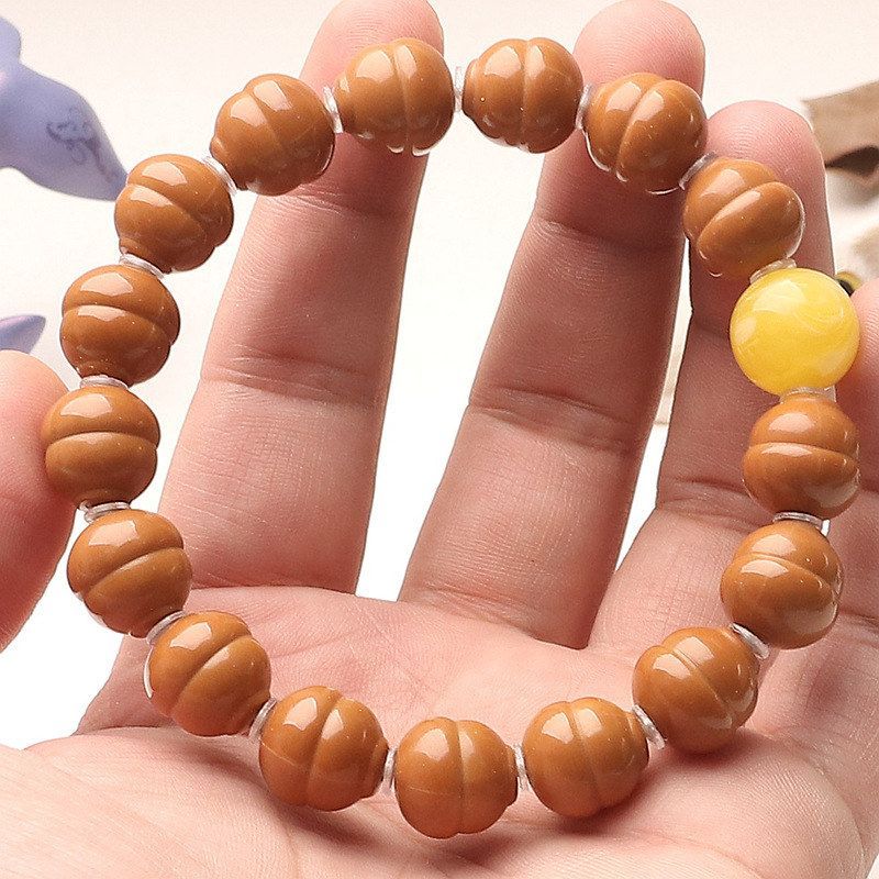 猴头核桃雕刻文玩手串单圈小葫芦男女款小红书爆款男女款手链凤羽