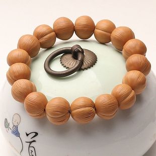 爱心拉丝猴头手串粉屁桃高端文玩男女款盘玩原生态核桃雕刻收藏级