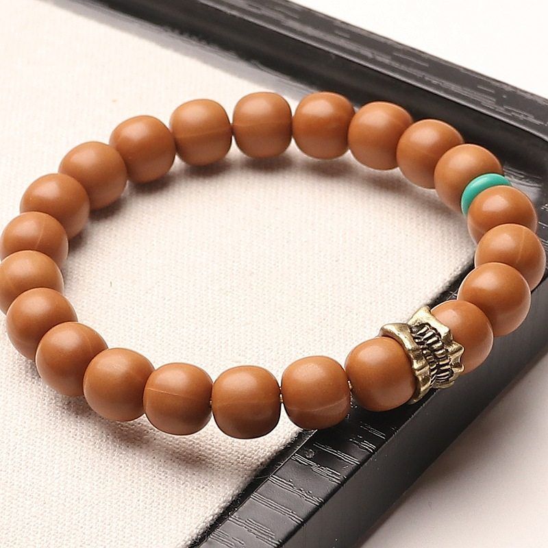 野生猴头核桃老型单圈手串DIY设计吞噬素核光珠极限弧男女款文玩