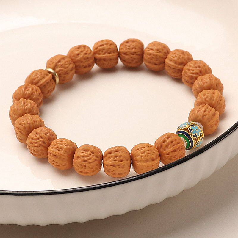 猴头核桃雕刻小金刚手串土豪凤羽矮桩正圆粗筋单圈文玩佛珠男女款