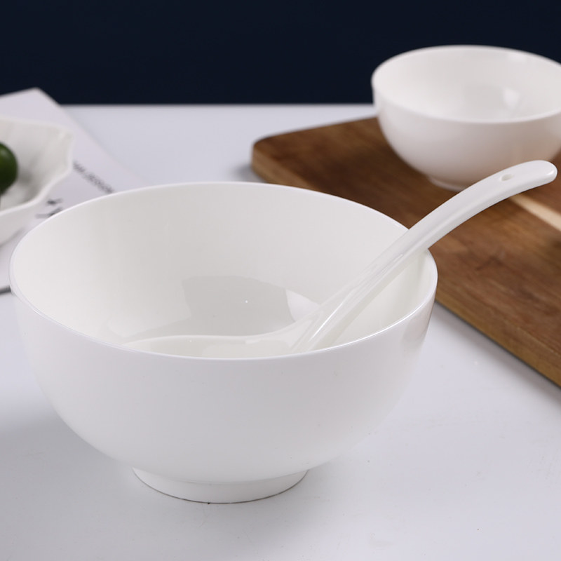 大号汤碗家用陶瓷大碗单个创意个性纯白骨瓷鸡汤面碗8寸骨瓷汤盆,餐饮具,碗,淘宝优惠券,粉丝福利购,淘宝优惠卷