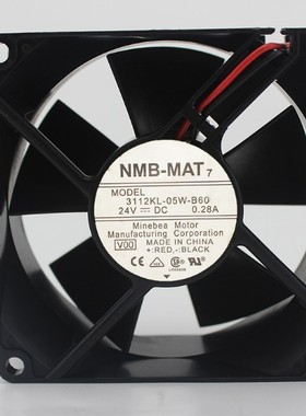 3112KL-05W-B60/B69 NMB 8032 DC24V 0.28a 8CM 变频器 散热风扇