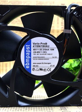 4118N/19HAU 48V 10W全新12厘米12038进口设备喷雾机防水散热风扇