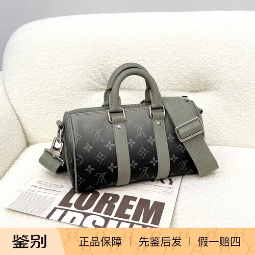 万物二奢 Louis Vuitton路易威登lv墨绿色渐变老花keepall25