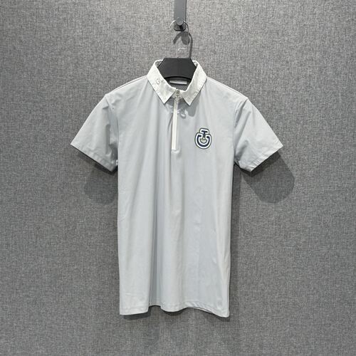 万物二奢 95新 CT 浅灰色童装马术短袖14码
