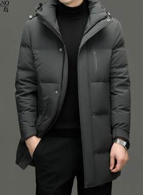 棉服男冬季中长款加厚保暖
