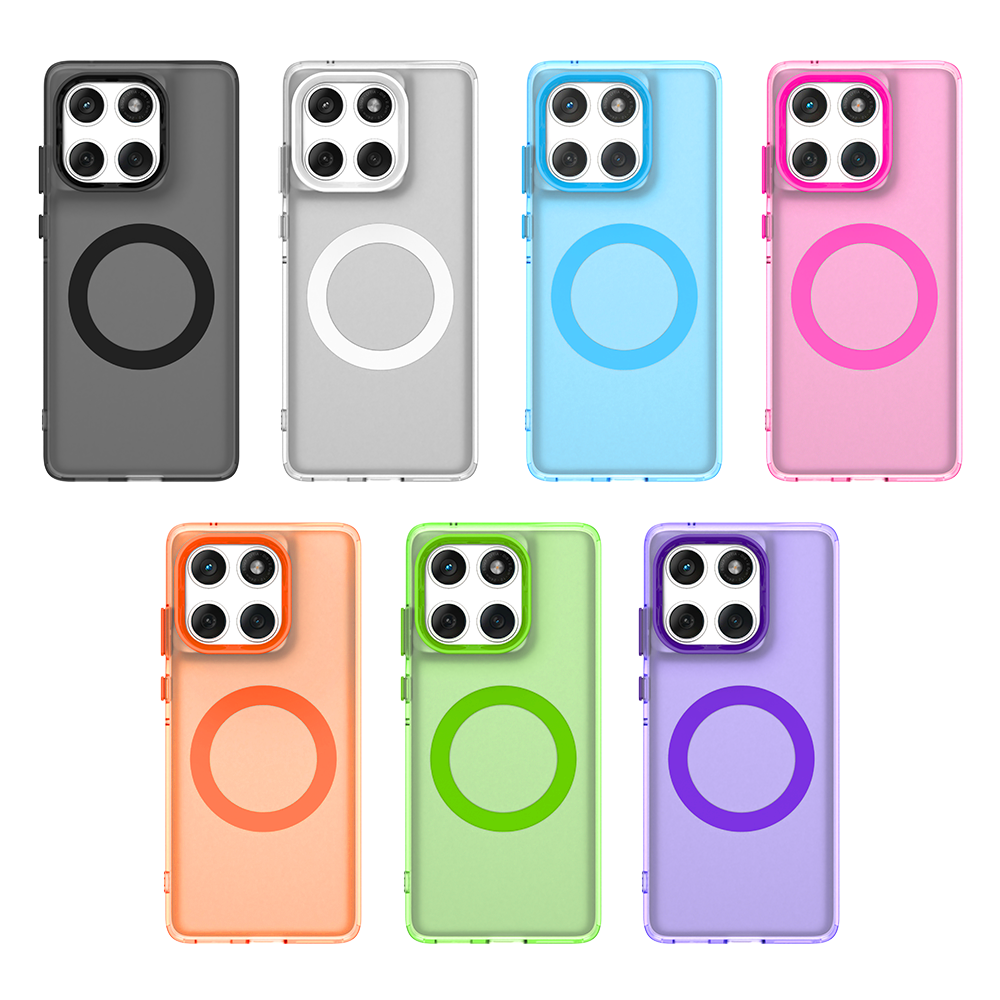 适用于 摩托罗拉Moto Edge60 Fusion 5G 手机壳 肤感盾甲磁吸壳Magsafe糖果系列 防摔保护套