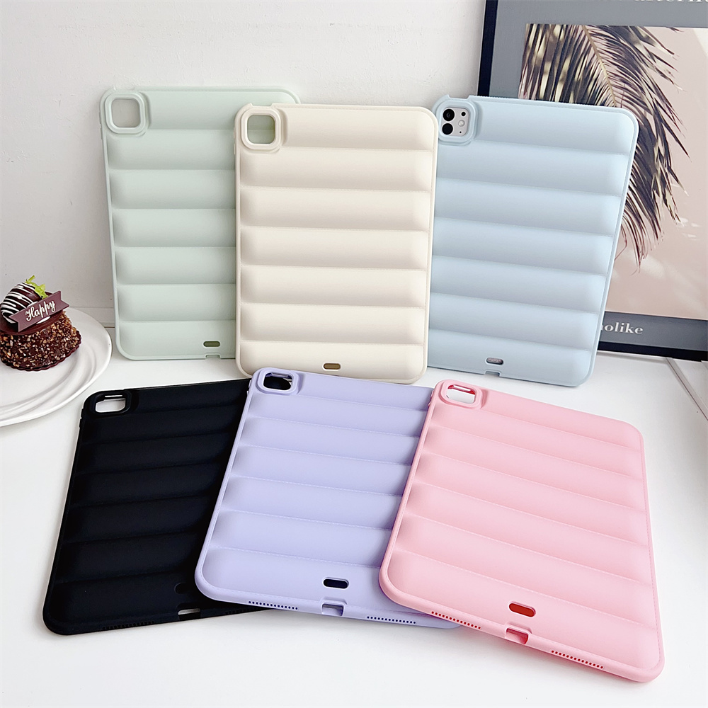 适用 苹果 iPad10 Air4 5 9.7 10.2 10.5 10.9 Pro 11寸 2024 mini7 6 54 平板壳 羽绒服亲肤壳保护套