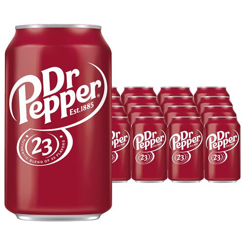 美国进口胡椒博士汽水355ml*24罐DR PEPPER可乐型碳酸饮料