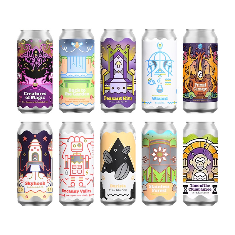 美国进口伯灵顿单倍双倍三倍浑浊IPA精酿啤酒组合高性价比推荐473