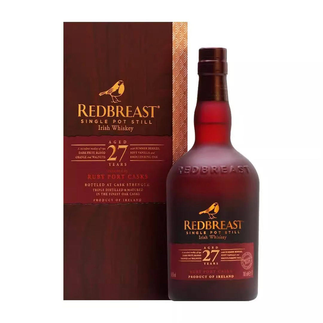 redbreast罗缤之舞知更鸟27年桶强爱尔兰威士忌15年洋酒雪莉桶