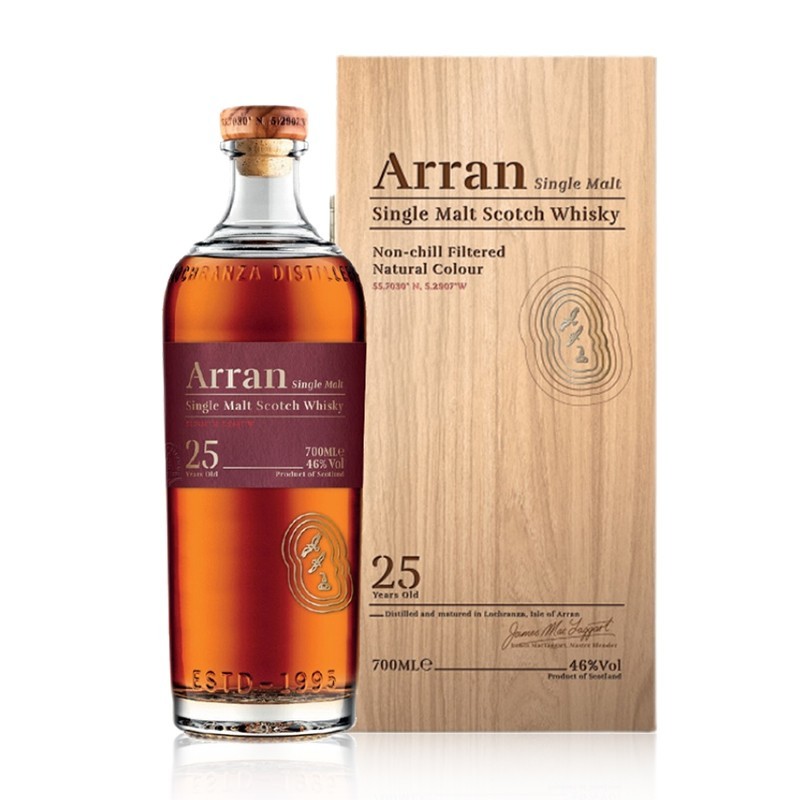 艾伦25年 Arran 阿蓝单一麦芽苏格兰威士忌原装进口洋酒700ml行货