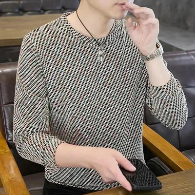 云枢优衣馆秋冬新男圆领卫衣潮流时尚休闲p简约百搭男士打底衫上