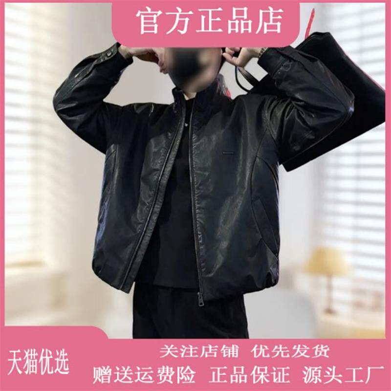 欧卡曼男装高端轻奢立领皮衣夹克2026春秋季机车风设计感PU皮外套