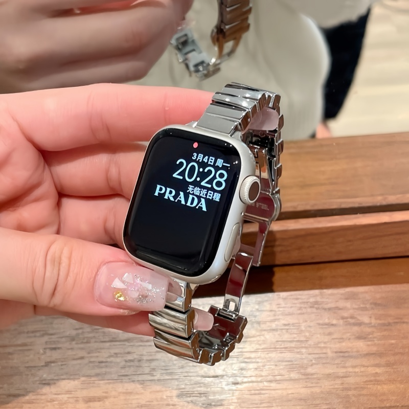 万花筒不规则设计合金苹果手表适用于Applewatch表带iwatchS9/8SE
