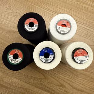 辅料宝塔线 品牌高品质高士金泰蓝标黑白缝纫线锁边线服装 28元 包邮