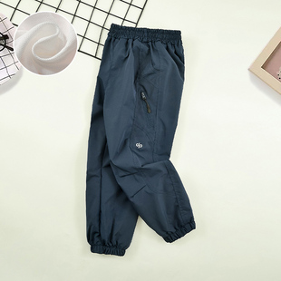 儿童冲锋裤春秋款男童裤子2025新款长裤户外运动裤大童防水休闲裤