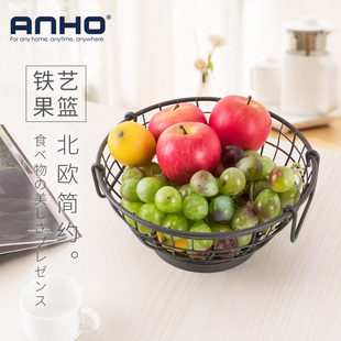 零食盘 ins北欧风铁艺水果篮子客厅家用现代简约果盆果盘创意欧式